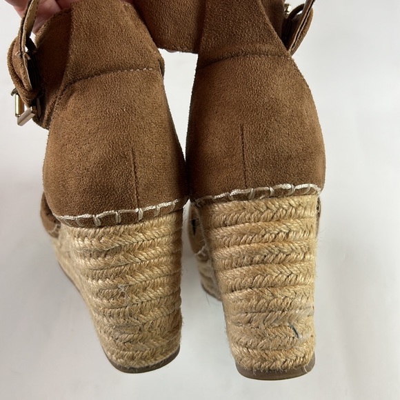 ALTAR’D STATE brown suede buckle espadrille wedge - Picture 3 of 8